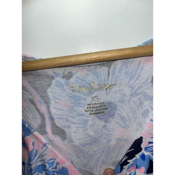 Lilly Pulitzer Stirling Dress Bright Amore Please Womens XS - Picture 4 of 8